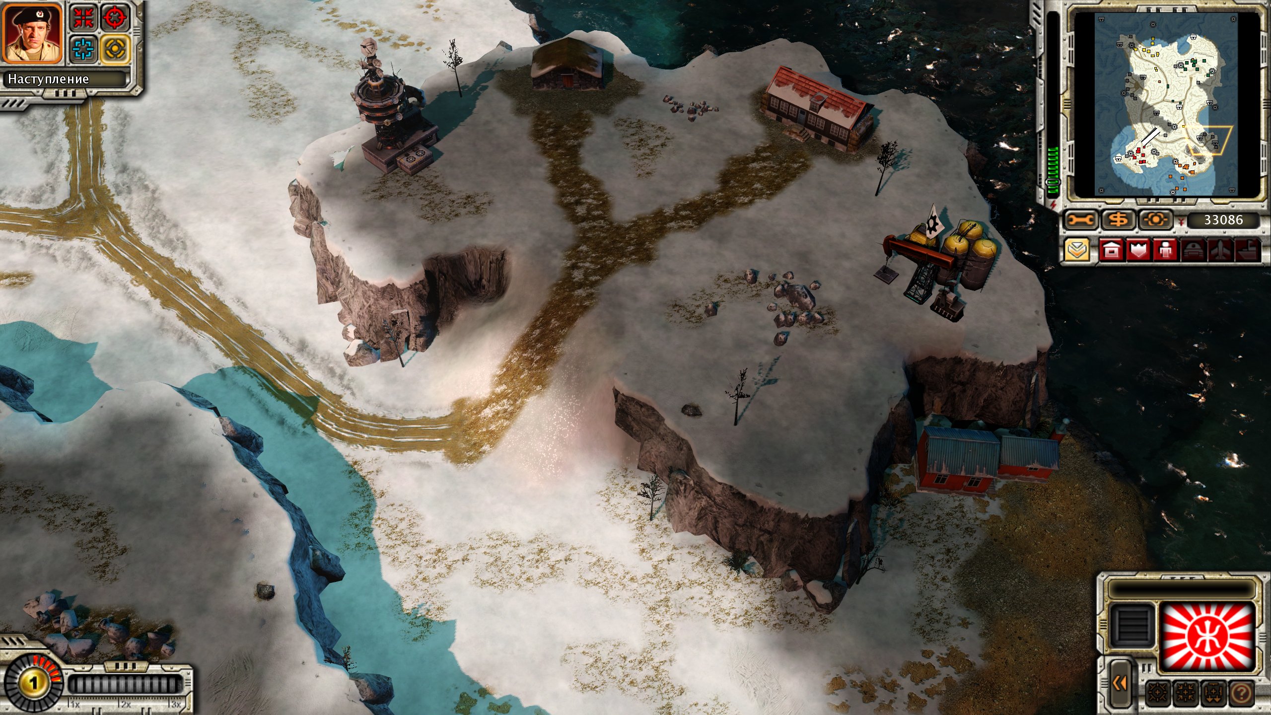 Red Alert 3 Карта Winter Island Red Alert 3 Карта Winter Island